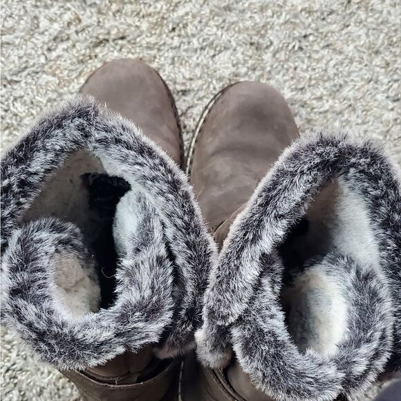 Pajar Canadian Chocolate Brown Leather  Suede Boots - Picture 5 of 7